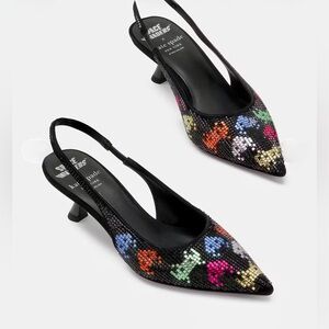 Kate Spade  Spade Invaders X Kate Spade New York Slingback Pumps Size 8.5. NWT